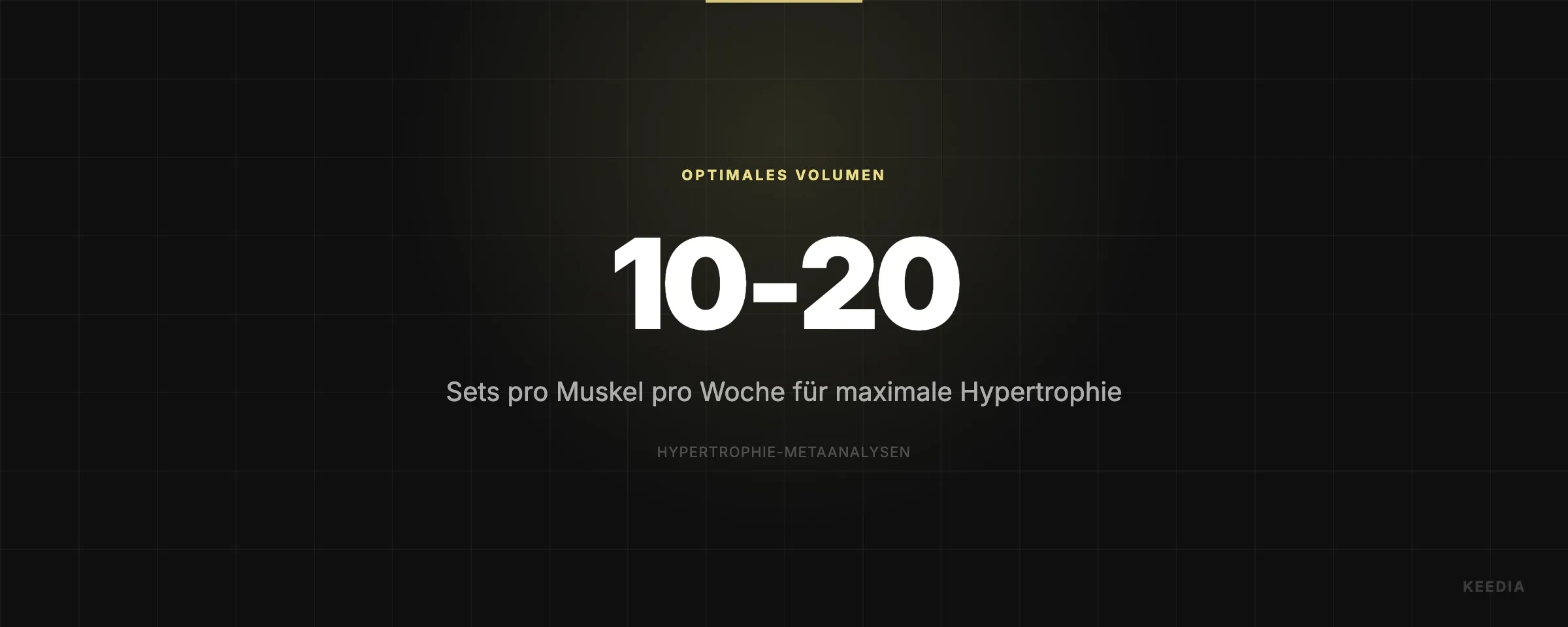Sets pro Muskel pro Woche für maximale Hypertrophie