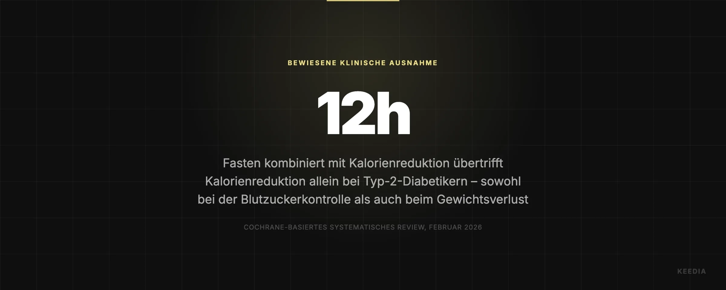 Fasten kombiniert mit Kalorienreduktion übertrifft Kalorienreduktion allein bei Typ-2-Diabetikern – sowohl bei der Blutzuckerkontrolle als auch beim Gewichtsverlust