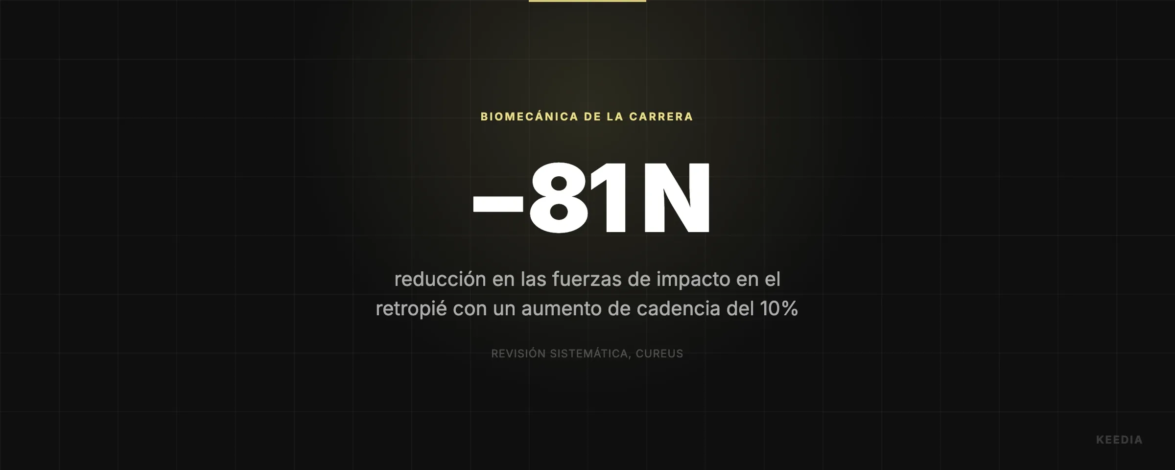 reducción en las fuerzas de impacto en el retropié con un aumento de cadencia del 10%