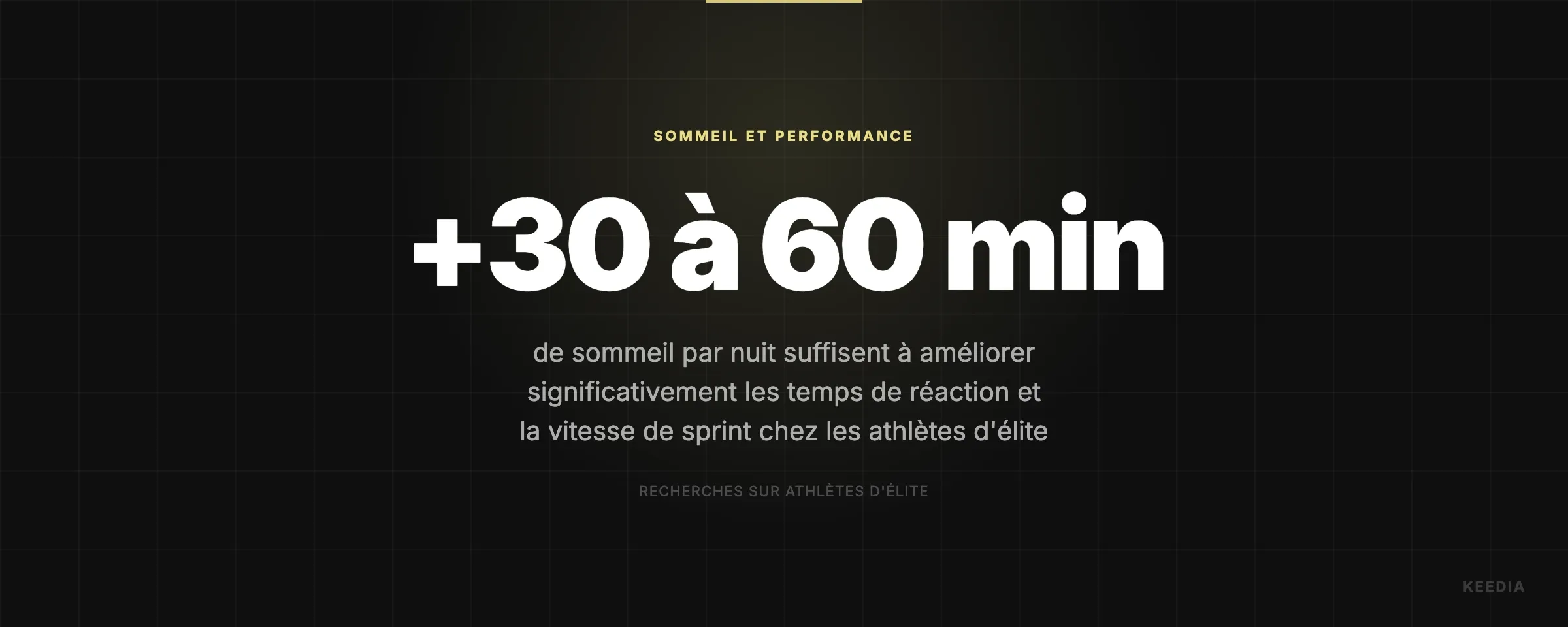 de sommeil par nuit suffisent à améliorer significativement les temps de réaction et la vitesse de sprint chez les athlètes d'élite