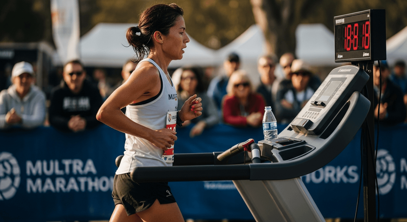 ashley paulson 100 mile treadmill record boston expo