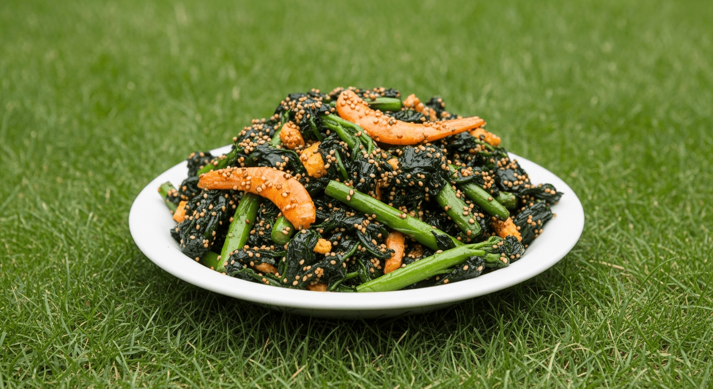 Person performing a deadlift with locked arms, gripping a loaded barbell with chalked hands in warm golden gym lighting.