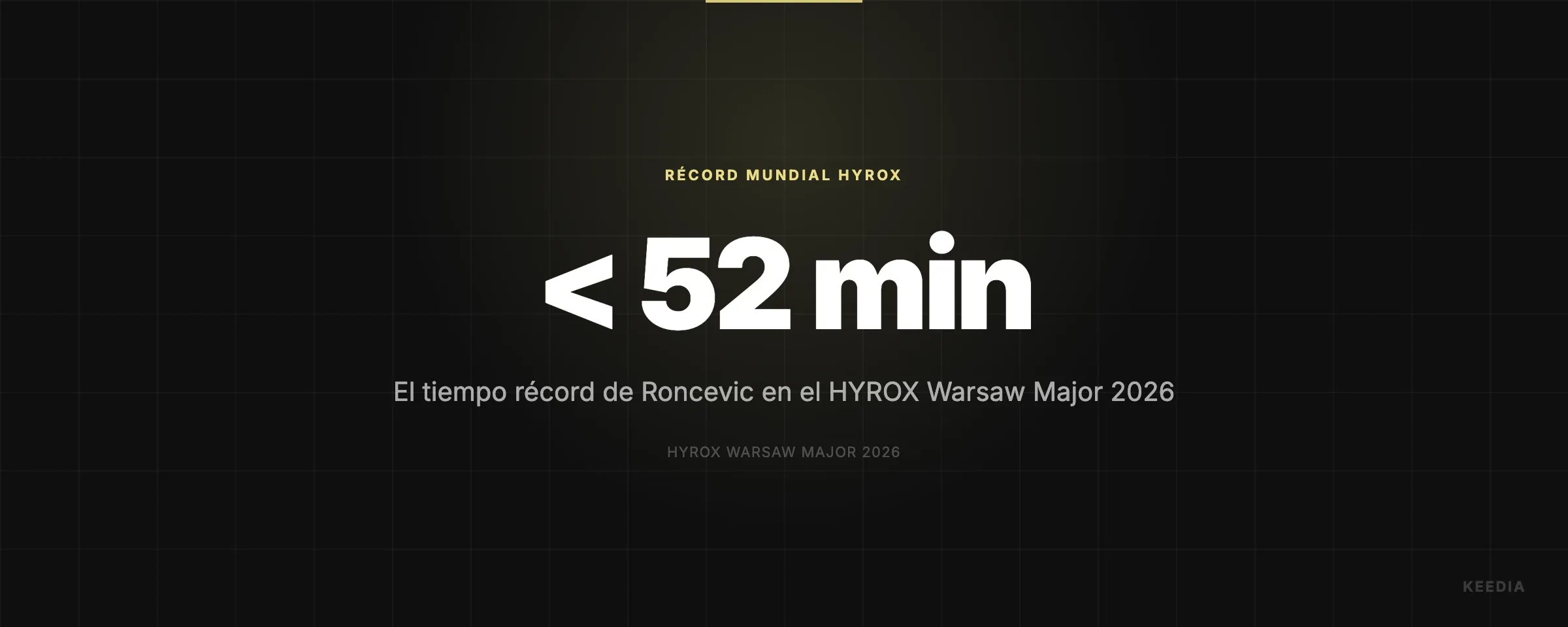 El tiempo récord de Roncevic en el HYROX Warsaw Major 2026