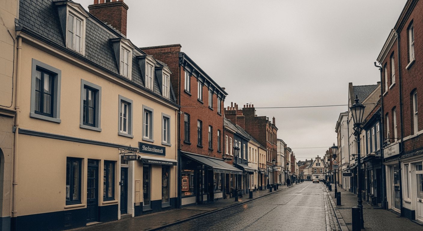 Person in deep hip-opener stretch on wooden floor with soft morning light from window.