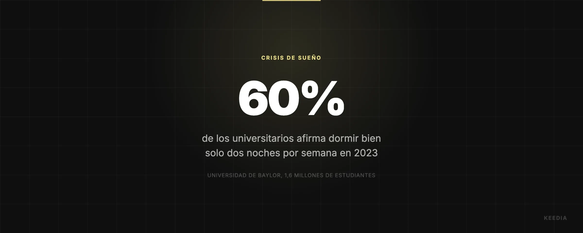de los universitarios afirma dormir bien solo dos noches por semana en 2023